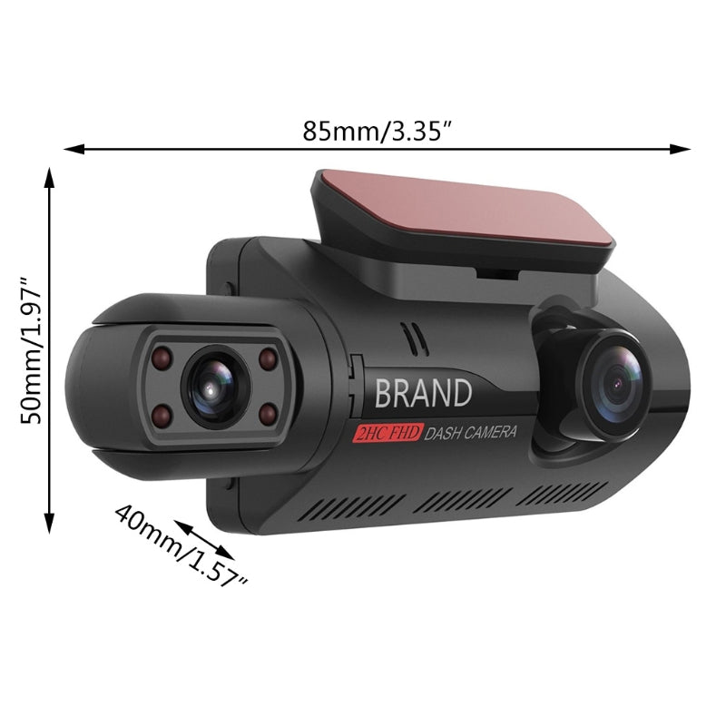 1440P HD 360° Dual Camera Full HD Night Vision Car Dash Camera - Xcellife