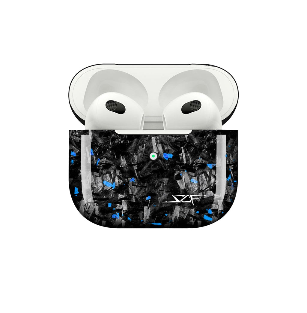 Apple AirPods | Blue Flake Real Forged Carbon Fiber Case - Xcellife